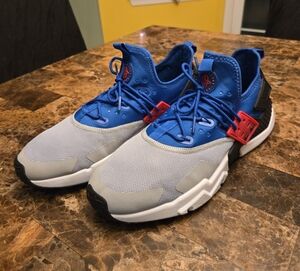 Nike Air Huarache Drift Mens Sz 11.5 AH7334-402 Game Royal Wolf Gray  Shoes